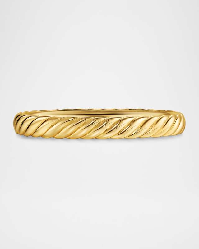 Sculpted Cable Bracelet in 18K Gold, 8